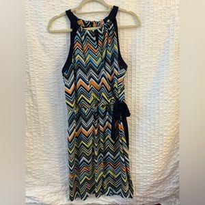 Sleeveless Dress, ties around waist